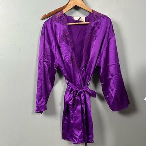 Vintage Victoria’s Secret Purple Belted Robe one size
